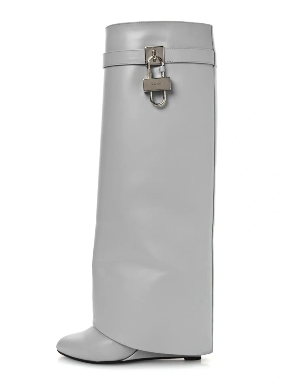 Givenchy Light Grey Shark Lock Boots - Picture 6 of 9